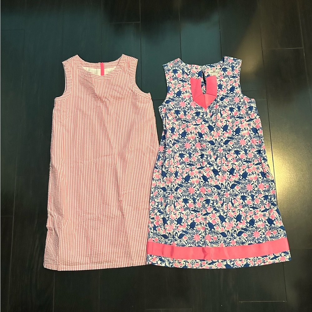2 Vineyard Vines Pink and blue Sleeveless dresses
